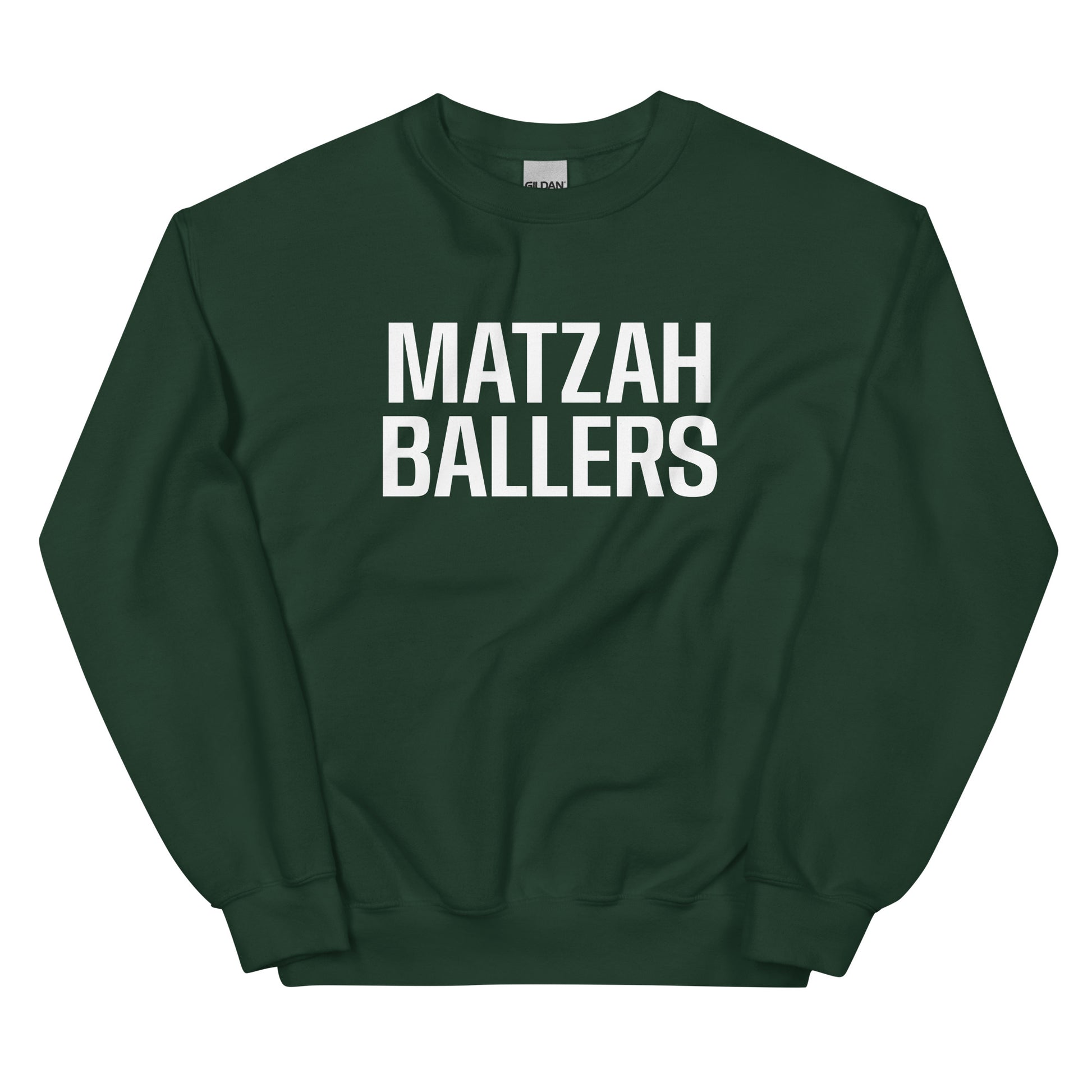 Green Matzah Baller Crewneck Sweatshirt - Our Matzah Ballers Sweatshirt is soft, cozy and made just for you! It's a funny crewneck sweatshirt, expertly printed and perfect for everyday streetwear or lounging around the house. Looking for something personalized? Shoot us a message!