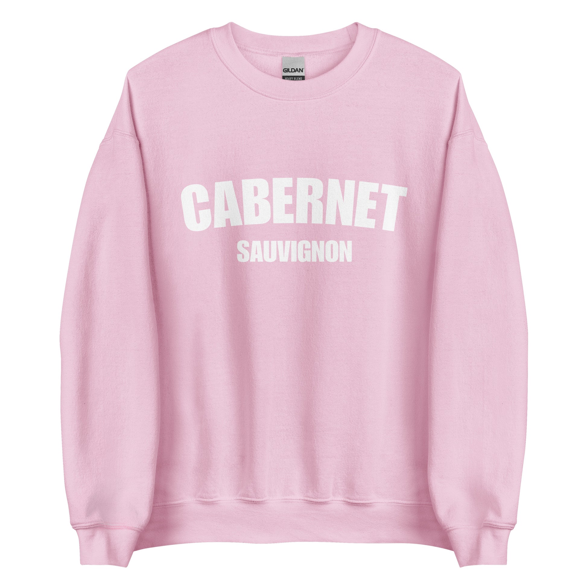 Light Pink Cabernet Sauvignon Sweatshirt from Nina's Funky Shop by ninanush - Love Cabernet Sauvignon? Looking for a fun wine lover gift? Our Cabernet Sauvignon Sweatshirt is a unisex, crew neck sweatshirt that comes in a variety of colors with "Cabernet Sauvignon", on the front. Perfect for cozy nights in or stand out streetwear, this wine enthusiast sweatshirt is designed by Nina just for you.