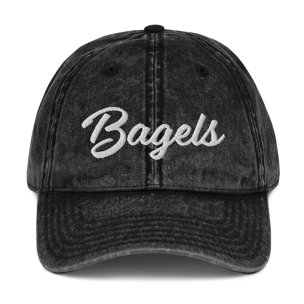 Black Bagels Dad Hat - Love bagels? Looking for a gift for a bagel enthusiast? Our Bagel Hat is comfortable, adjustable and expertly embroidered just for you!