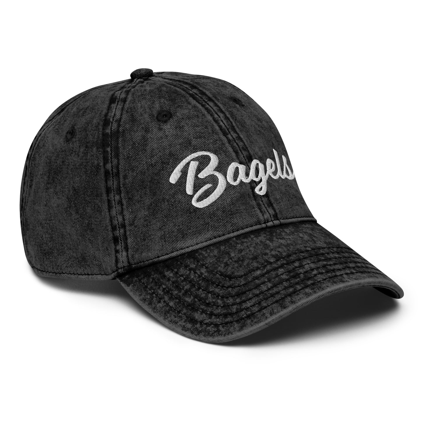 Black Bagels Dad Hat - Love bagels? Looking for a gift for a bagel enthusiast? Our Bagel Hat is comfortable, adjustable and expertly embroidered just for you!