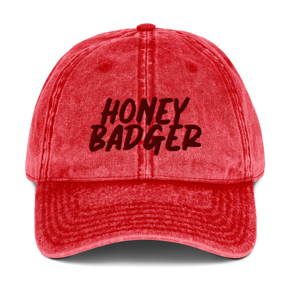 Red honey badger dad hat from Nina's Funky Shop by ninanush - This honey badger dad hat is comfortable, unique and made just for you. It has an adjustable closure and comes in a variety of colors. Stand out and add a little personality to your style in this funny dad hat for honey badger lovers. It also makes a funny gift for honey badger lovers and badger enthusiasts of all kinds.